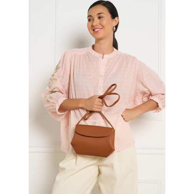 Sac bandoulière effet grainé - LOLALIZA