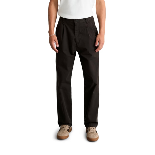 Pantalon modèle Lars à plis larges en sergé de coton bio - MARC O’POLO DENIM