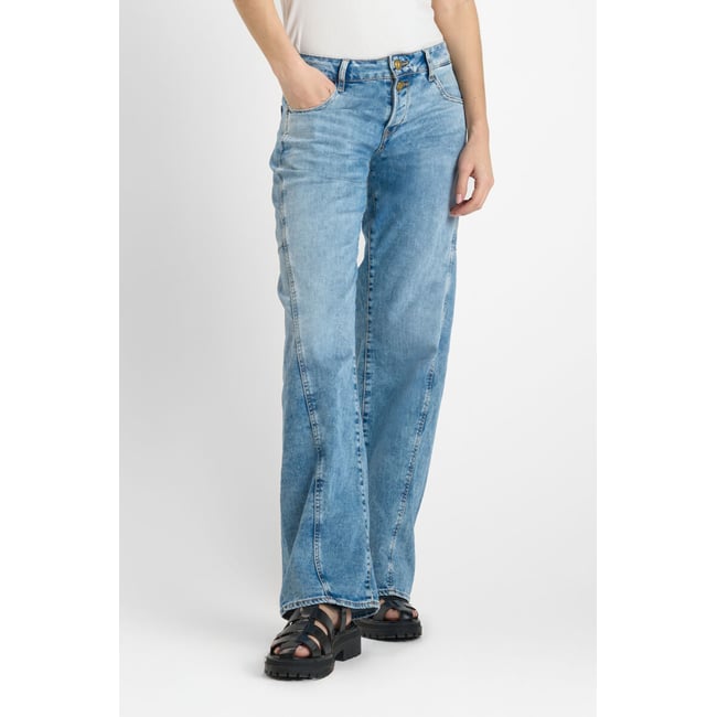 Jeans loose, large , longueur 34 blue <span itemprop=