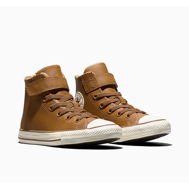Baskets en cuir CHUCK TAYLOR ALL STAR 1V HI WEATHERIZED noisette <span itemprop=