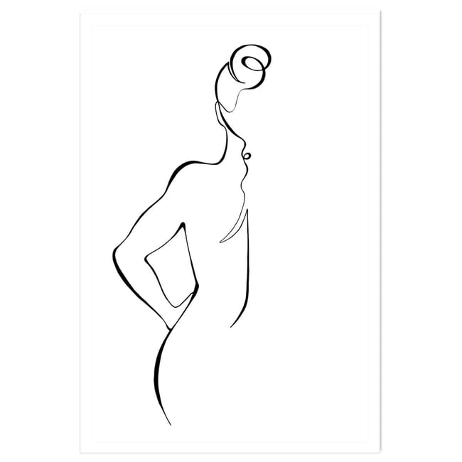 Affiche Croquis de femme - HEXOA