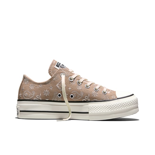 Baskets CHUCK TAYLOR ALL STAR LIFT PLATFORM EMBROIDERED PAISLEY vintage cargo/papyrus/black <span itemprop=
