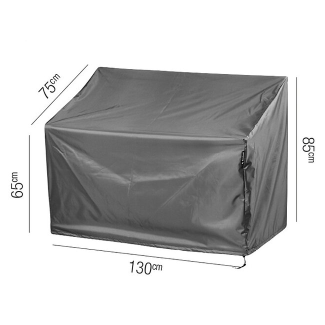 Garden Bench Cover 130x75x65/85cm, grey, AEROCOVER