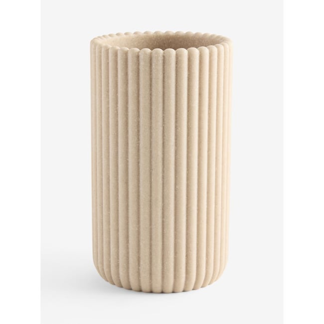 Vase nervuré myla Couleur naturel <span itemprop=