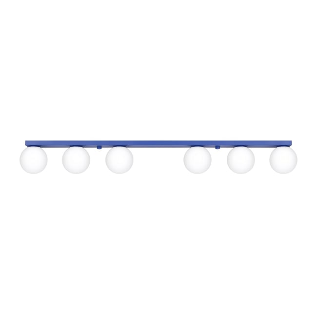 Plafonnier Acier Outremer G9 6 Yoli Couleur outremer <span itemprop=