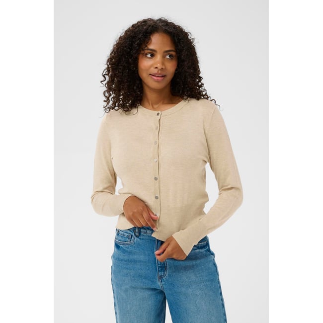 Cardigan à tricot beige feather gray <span itemprop=
