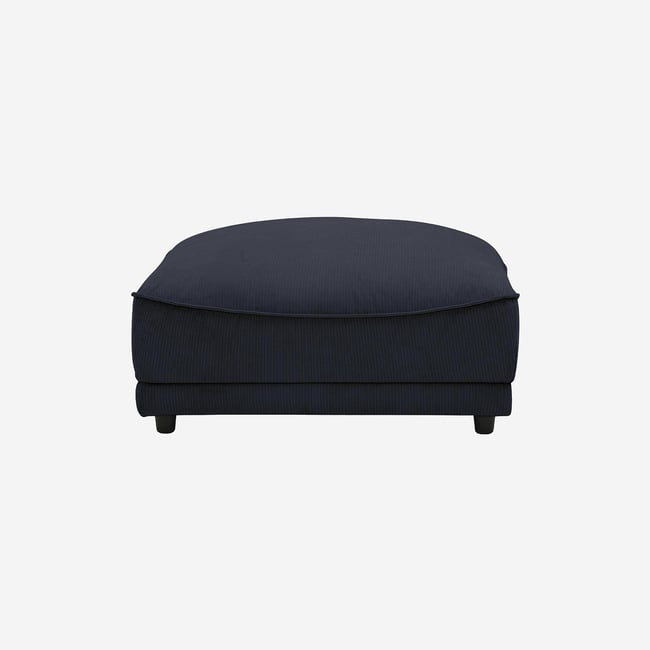 Repose-pieds polyester VESTA Couleur bleu nuit <span itemprop=