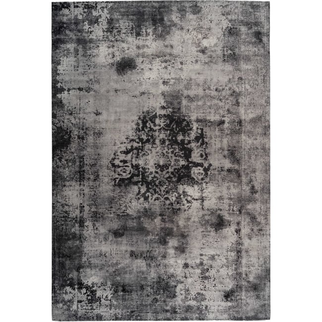 Tapis rectangulaire style vintage Couleur gris <span itemprop=