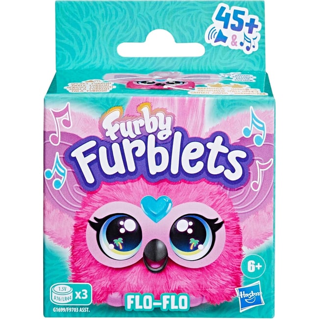 Furblets Flo-Flo - Mini Flamant rose en peluche rose <span itemprop=