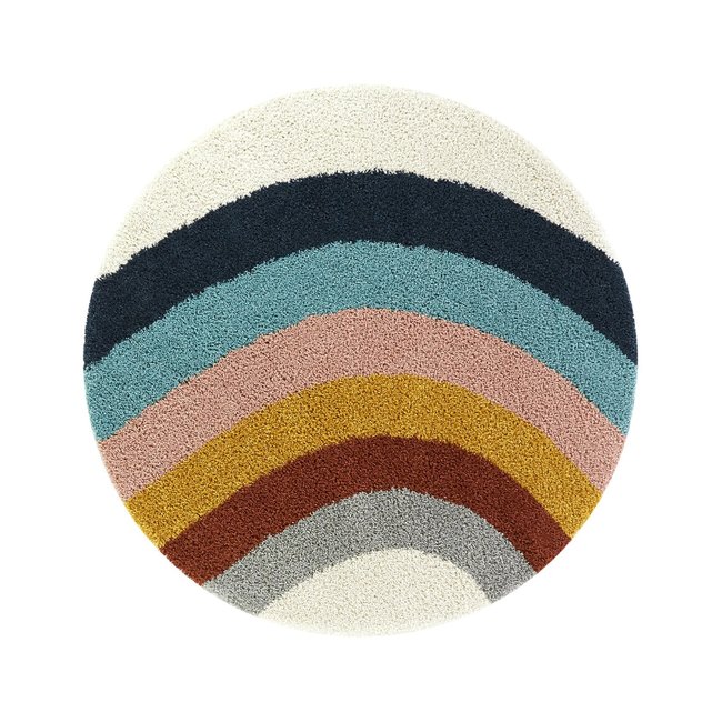 Tapis enfant rond épais et confortable COLORS Couleur multicouleur <span itemprop=