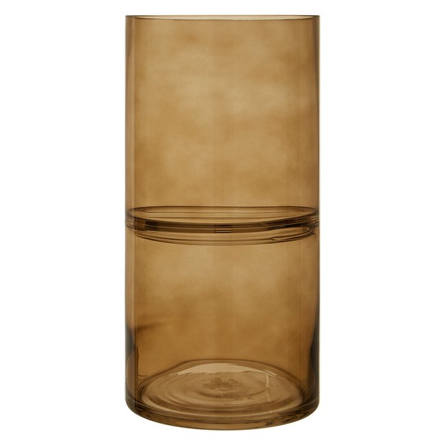30cm Brown Optik Vase, brown              , SO'HOME