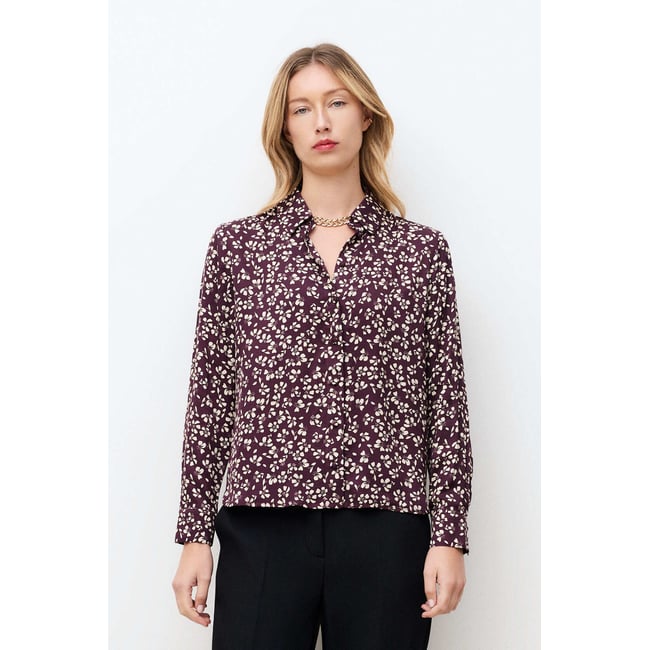 Chemise Charme prune <span itemprop=