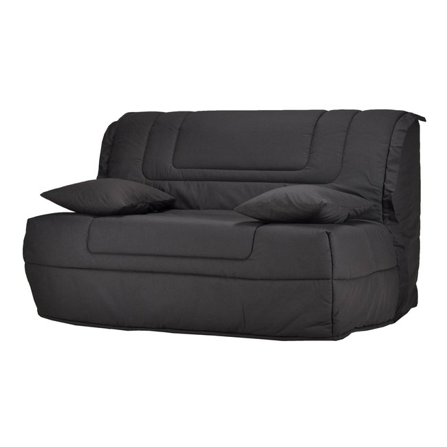 Canapé BZ tissu matelas Bultex 12 cm - GABRIEL Couleur anthracite <span itemprop=