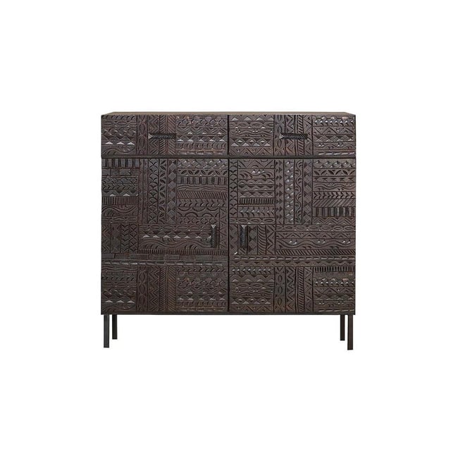 Buffet 2 tiroirs - UDÉLIE Couleur marron <span itemprop=