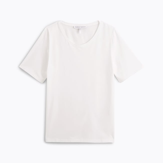 Tee-shirt col rond en jersey LES BASIQUES - LAURENCE TAVERNIER
