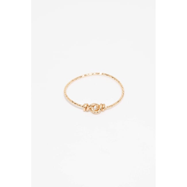 Bague noeud - éclat or <span itemprop=
