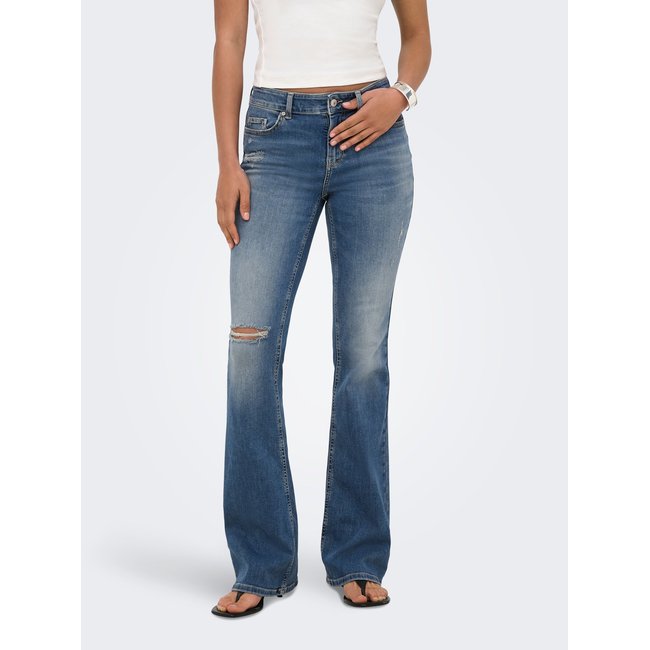 Jean Flared medium blue denim <span itemprop=