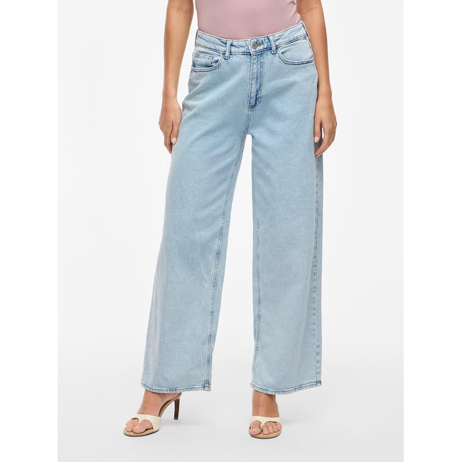 Jeans larghi, vita alta - VILA