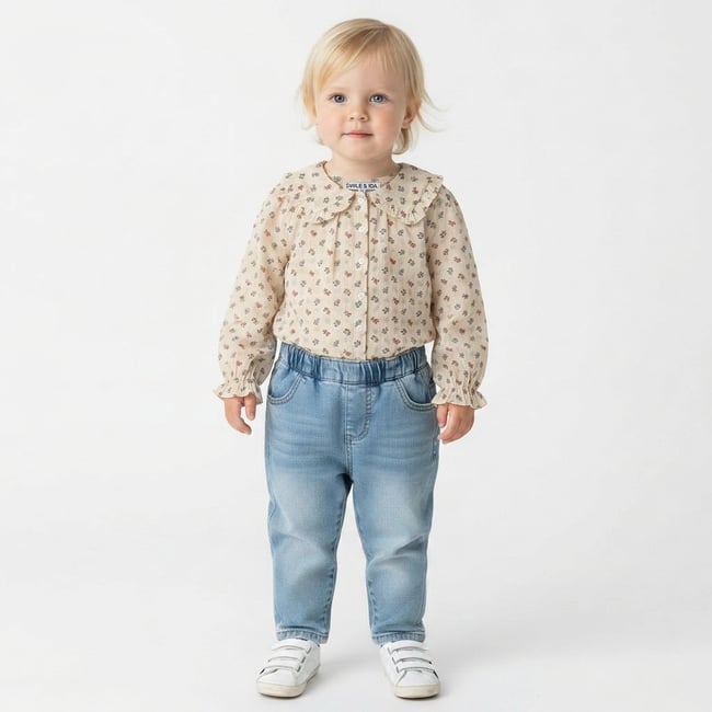 Blouse bébé - Très bon état beige <span itemprop=