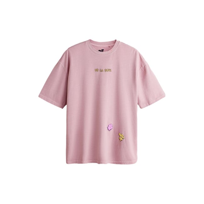 T-shirt à imprimé groupe de musique rose de la soul <span itemprop=