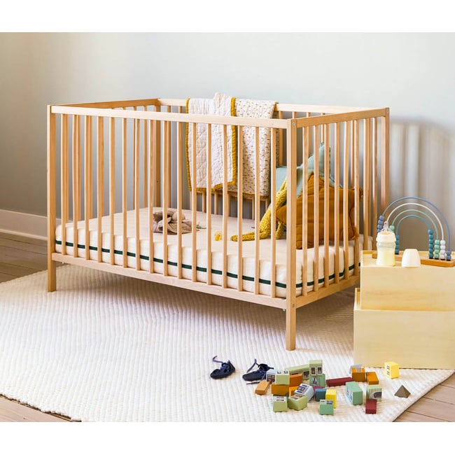 Matelas bébé bio Couleur blanc <span itemprop=