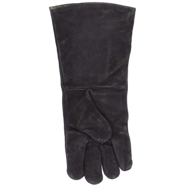 Gant barbecue en croûte de cuir black <span itemprop=