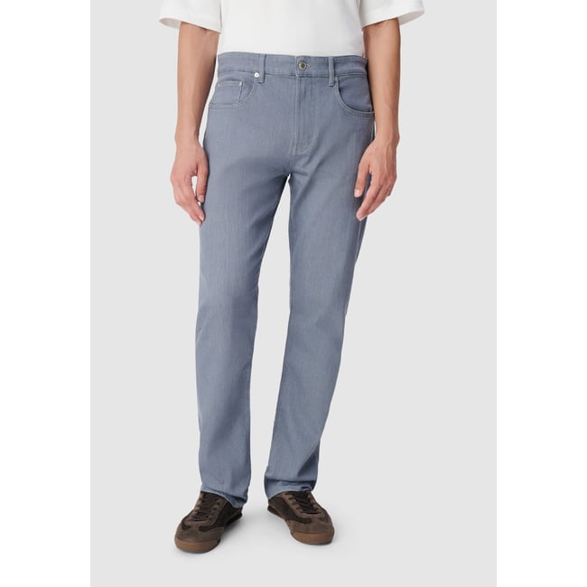 Jean slim droit délavage clair SERGE bleu marine <span itemprop=