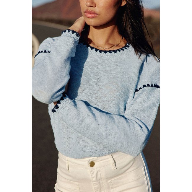 Pull col rond uni MANUELA - LA PETITE ETOILE