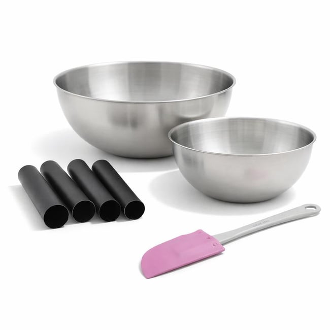 Set de 7 ustensiles de pâtisserie 4 moules SMART PASTRY noir <span itemprop=