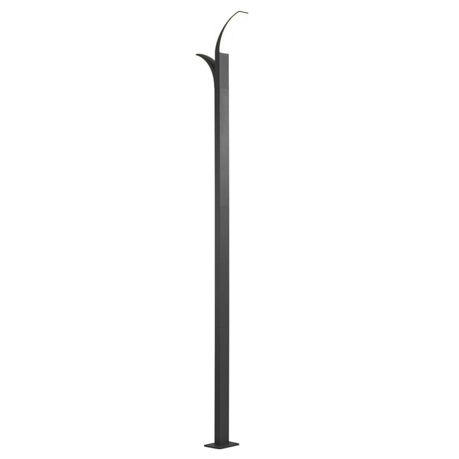 Lampadaire LED en aluminium, LAKKO Couleur gris / argent <span itemprop=