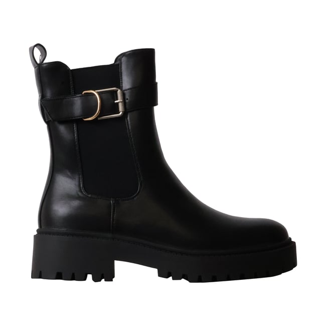 Bottines à Talon Zip noir <span itemprop=