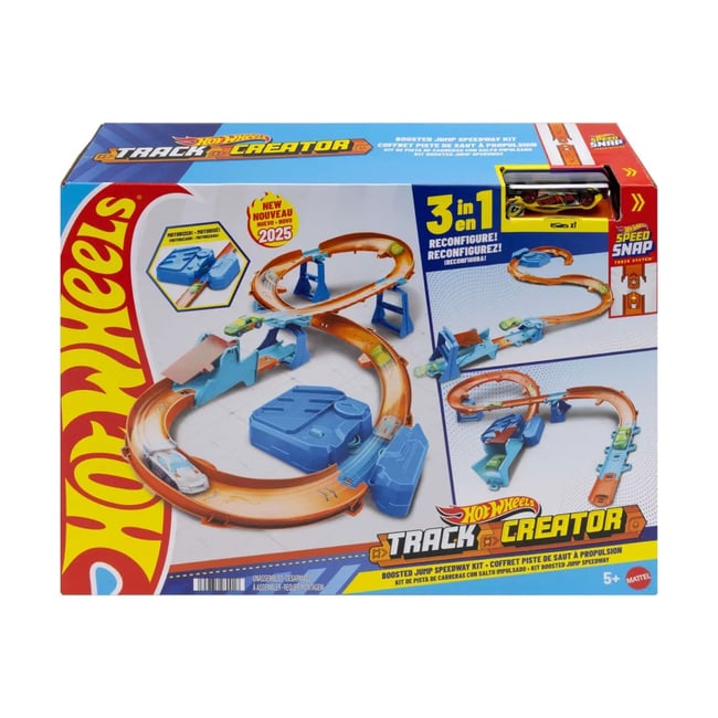 Hot Wheels Track Creator Kit accélérateur-saut-parcours rapide multicolore <span itemprop=