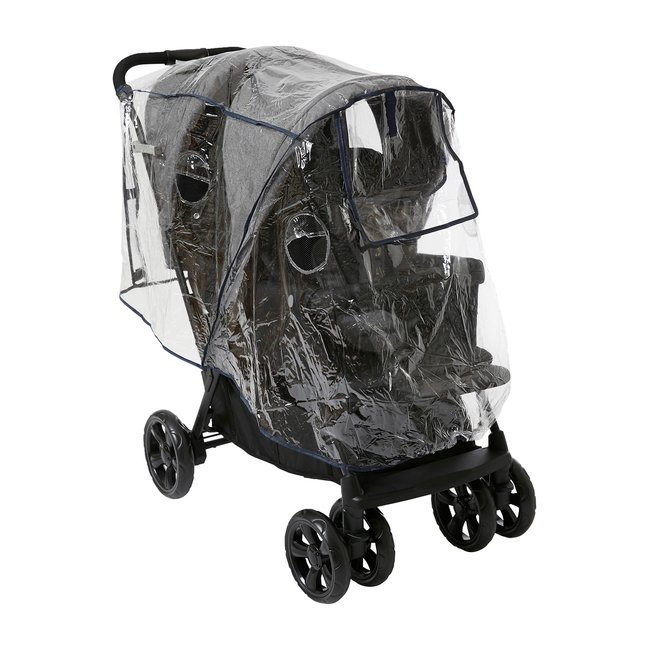 Housse de pluie poussette double store
