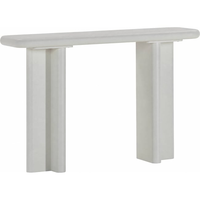 Console contemporaine en bois Couleur blanc brillant <span itemprop=