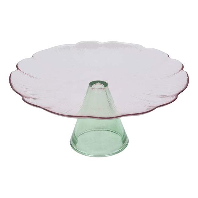 Présentoir D28cm FLEUR DE ROSE Couleur rose <span itemprop=