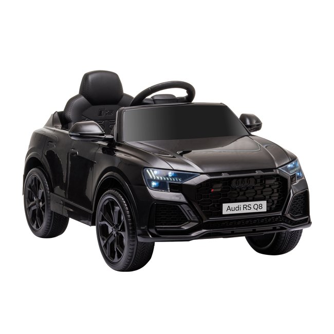 Voiture électrique enfant licence officielle Audi RS Q8 et télécommande noir <span itemprop=