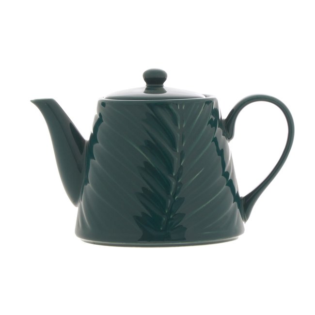 Bali Dark Green Teapot, 850ml, green, SO'HOME