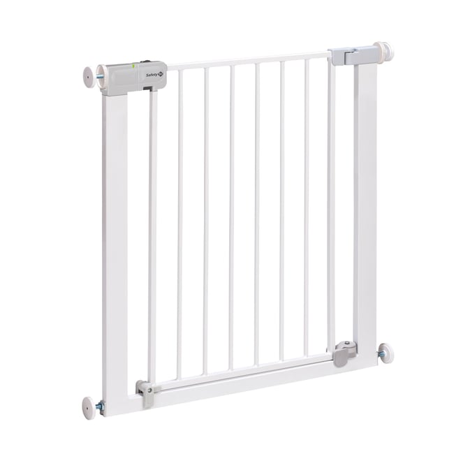 Barrière bébé en métal Auto Close SecurTech® white <span itemprop=