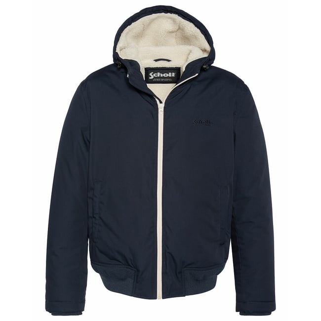 Corta-vento BLUSTER2 com forro sherpa marinho <span itemprop=