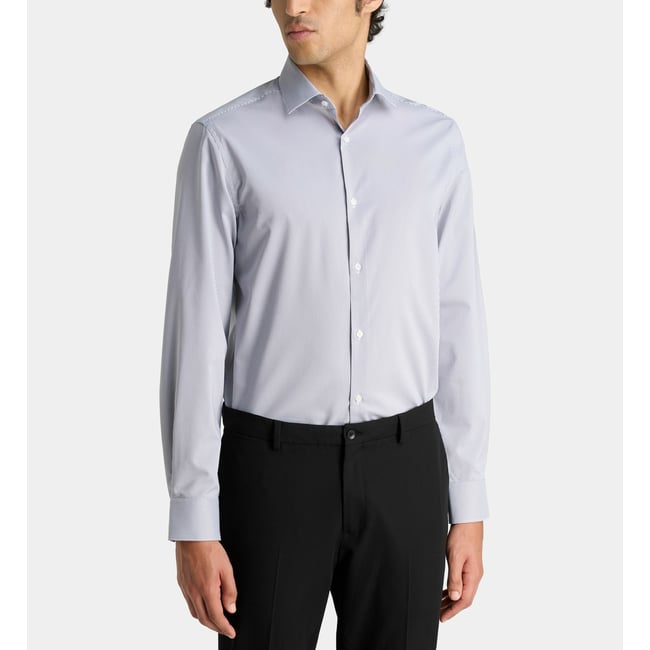Chemise droite htake rayée - GALERIES LAFAYETTE