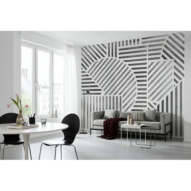 Papel de parede Jeux de Lignes, INTERELIFE multicolor <span itemprop=