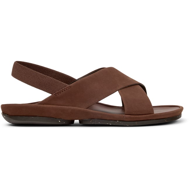 Sandales Right Isla Cuir marron moyen <span itemprop=