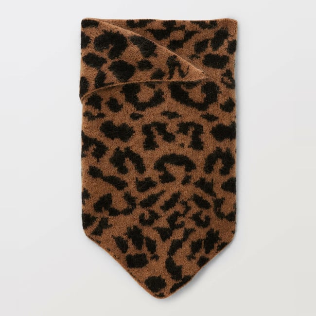 Triangle foulard imprimé animalier antilope <span itemprop=