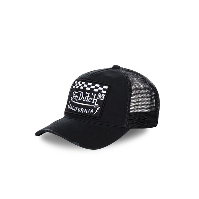 Casquette Trucker LIVE FAST noir/blanc <span itemprop=