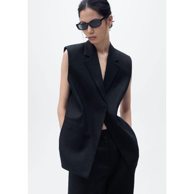 Gilet costume lin - MANGO