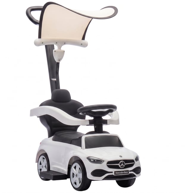 Voiture à glisse à conducteur assis PP Blanc blanc <span itemprop=