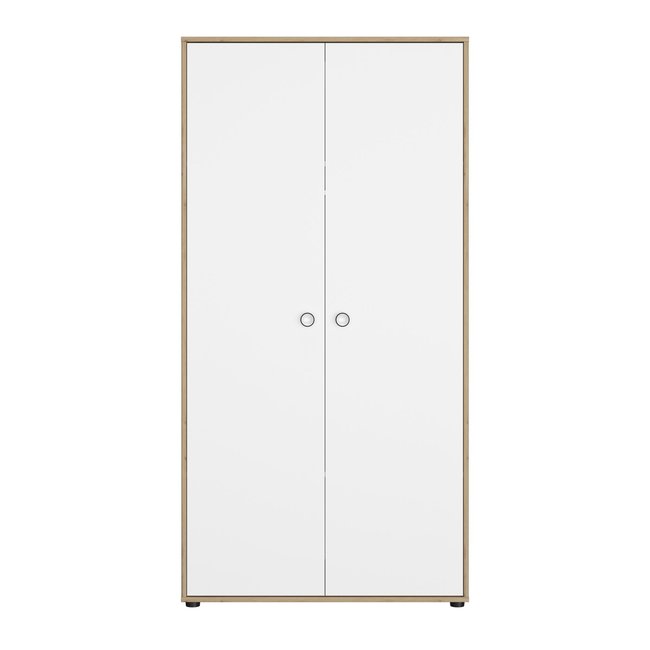 Armoire 2 portes ARTHUR Couleur beige <span itemprop=