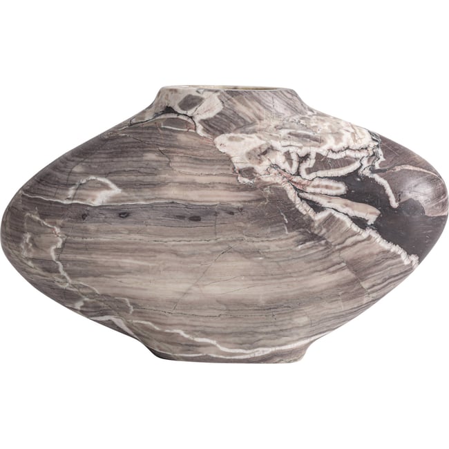 Vase en marbre Couleur gris marbré <span itemprop=