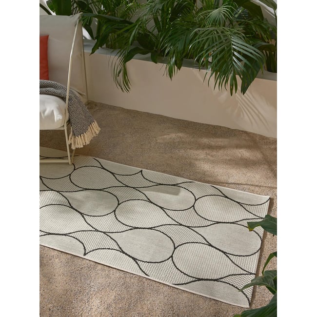 Tapis de couloir extérieur & intérieur METRO Couleur blanc <span itemprop=