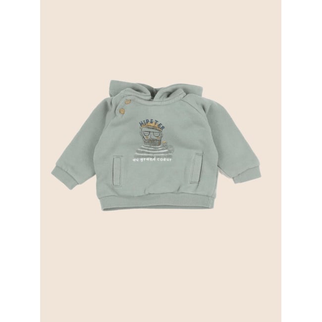 Sweat - Très bon état vert <span itemprop=